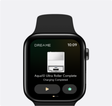 Dreame Aqua10 Ultra Roller Complete control remoto de limpieza mediante la app de Apple Watch
