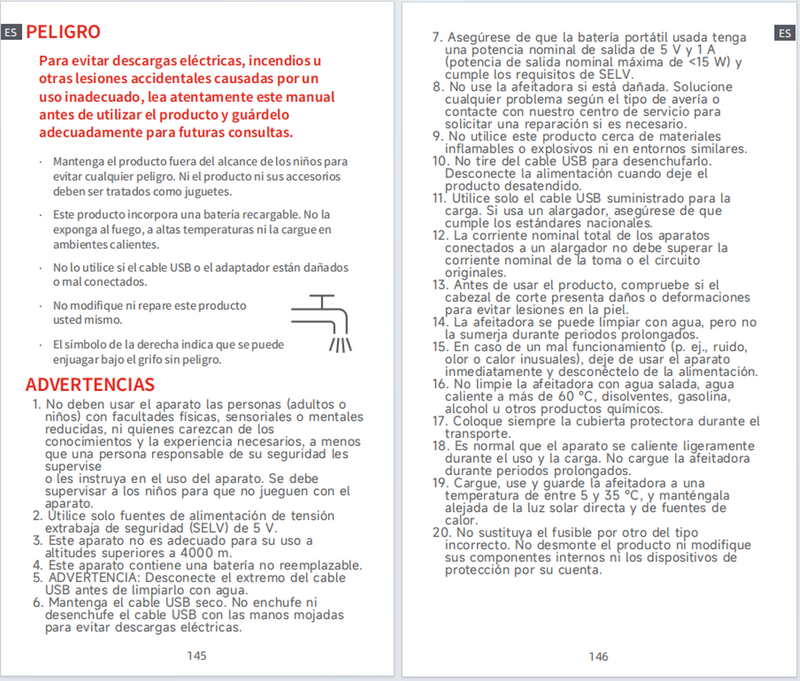 Advertencias e información de seguridad