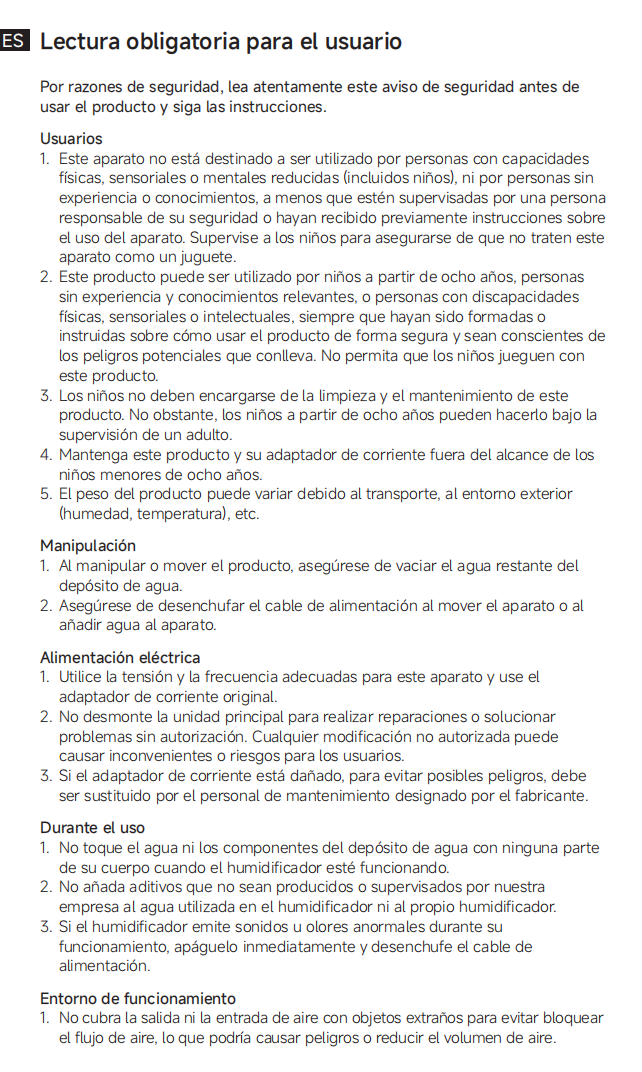 Advertencias e información de seguridad